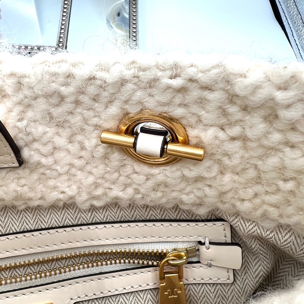 Tory Burch Ella Boucle Tote Bag - Picture 12 of 13